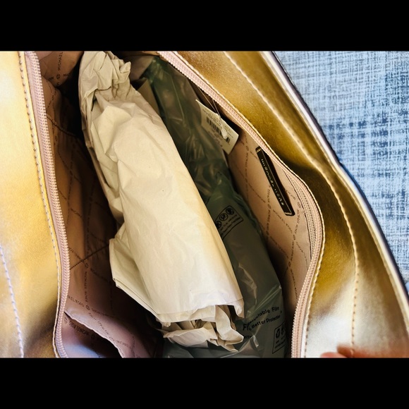 Michael Kors Jet Set Travel XL Chain Signature Chain tote&wallet Pale Gold - Picture 5 of 11